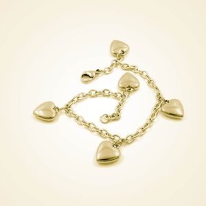 Bright Gold Purse With Chain